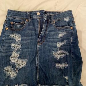 jean skirt